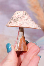 Rhodochrosite Mushroom 6cm, Sold As Seen Mushrooms Tali & Loz Crystals