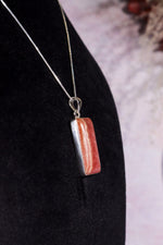 Rhodochrosite Pendant 3.7cm 925 Silver Pendant With Chain Jewellery Tali & Loz Crystals