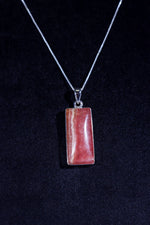 Rhodochrosite Pendant 3.7cm 925 Silver Pendant With Chain Jewellery Tali & Loz Crystals