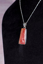 Rhodochrosite Pendant 3.7cm 925 Silver Pendant With Chain Jewellery Tali & Loz Crystals