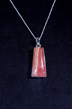 Rhodochrosite Pendant 3.7cm 925 Silver Pendant With Chain Jewellery Tali & Loz Crystals