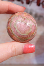 Rhodochrosite Sphere 102gr , Sold as Seen Spheres Tali & Loz Crystals