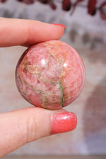 Rhodochrosite Sphere 102gr , Sold as Seen Spheres Tali & Loz Crystals