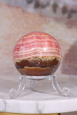 Rhodochrosite Sphere 155gr , Sold as Seen Spheres Tali & Loz Crystals