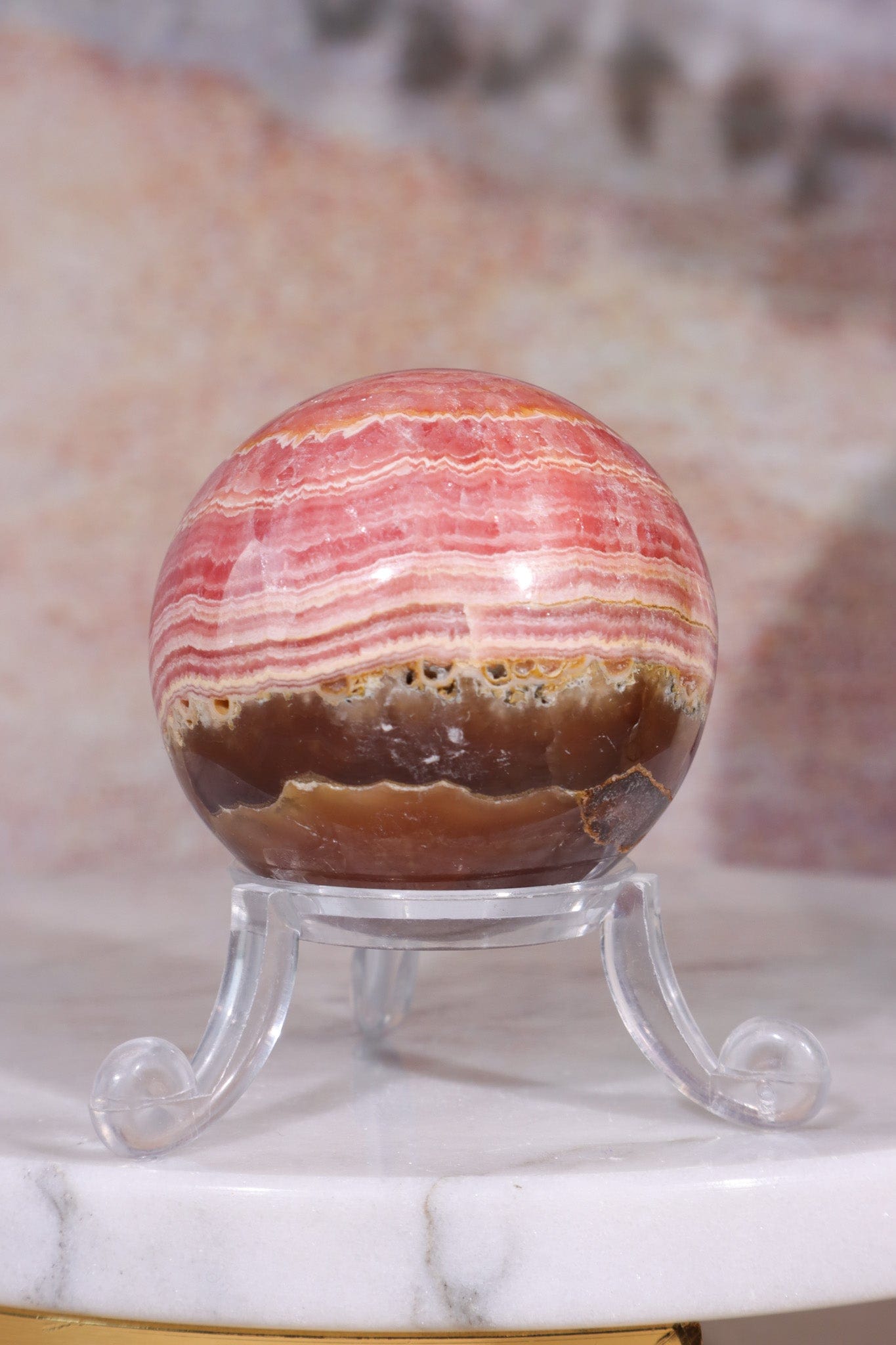 Rhodochrosite Sphere 155gr , Sold as Seen Spheres Tali & Loz Crystals