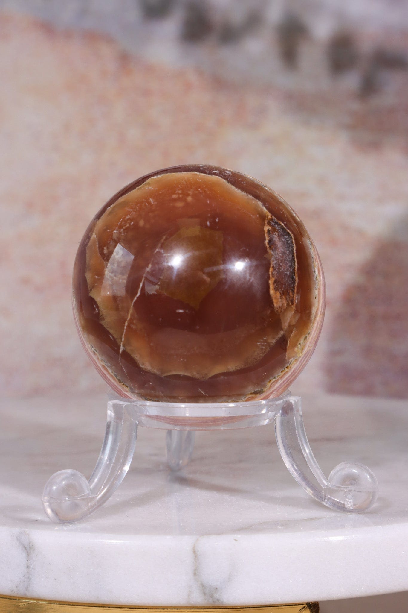 Rhodochrosite Sphere 155gr , Sold as Seen Spheres Tali & Loz Crystals