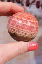 Rhodochrosite Sphere 155gr , Sold as Seen Spheres Tali & Loz Crystals
