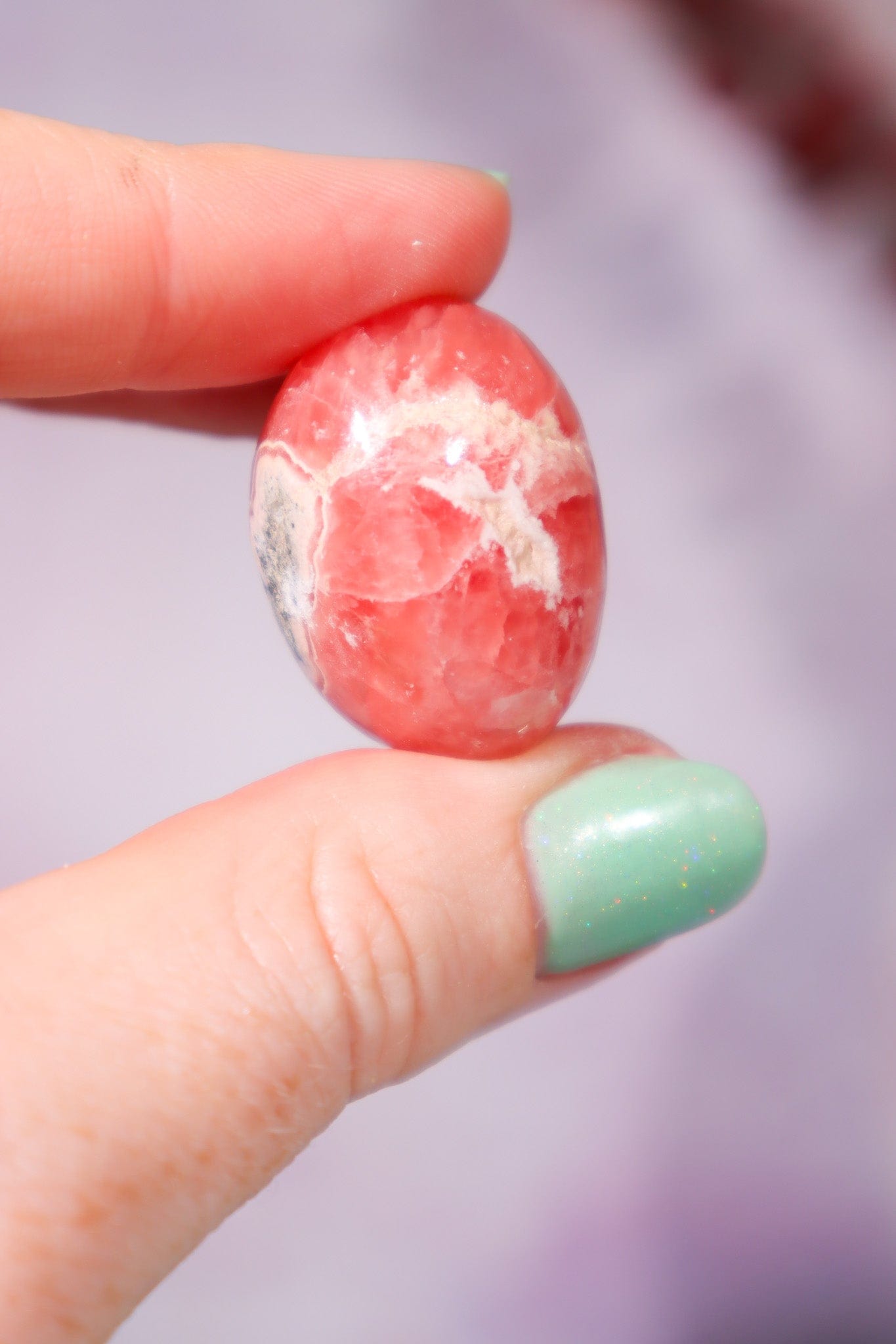 Rhodochrosite Tumblestone 19gr, Sold as Seen Freeform Tali & Loz Crystals