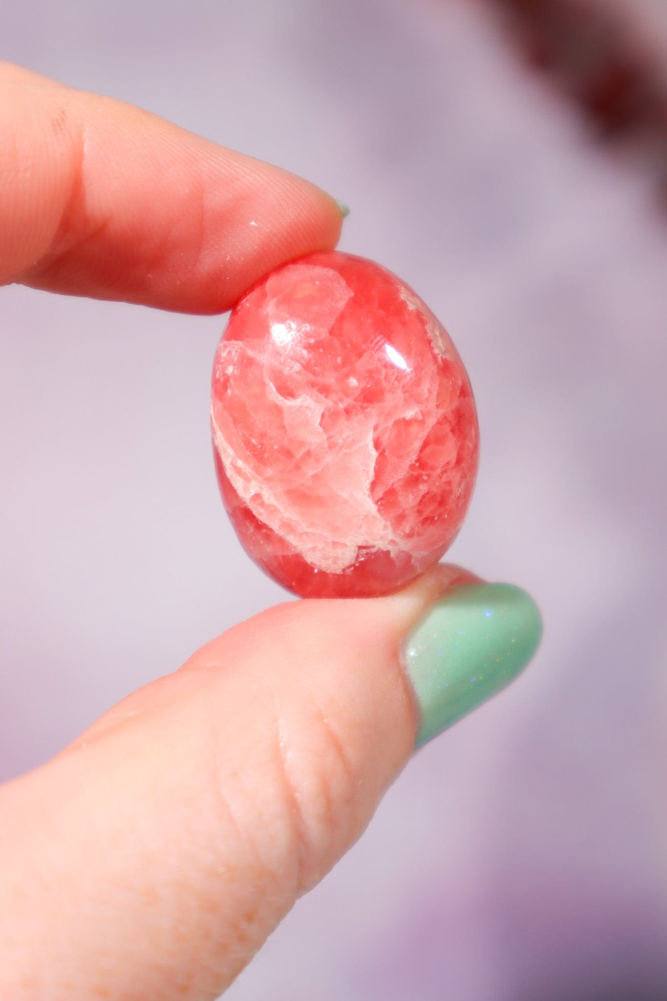Rhodochrosite Tumblestone 19gr, Sold as Seen Freeform Tali & Loz Crystals
