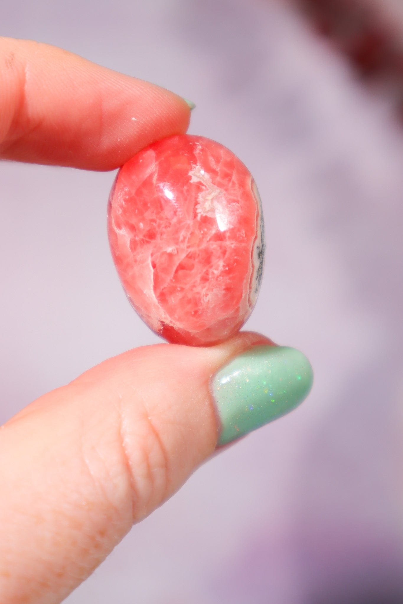 Rhodochrosite Tumblestone 19gr, Sold as Seen Freeform Tali & Loz Crystals
