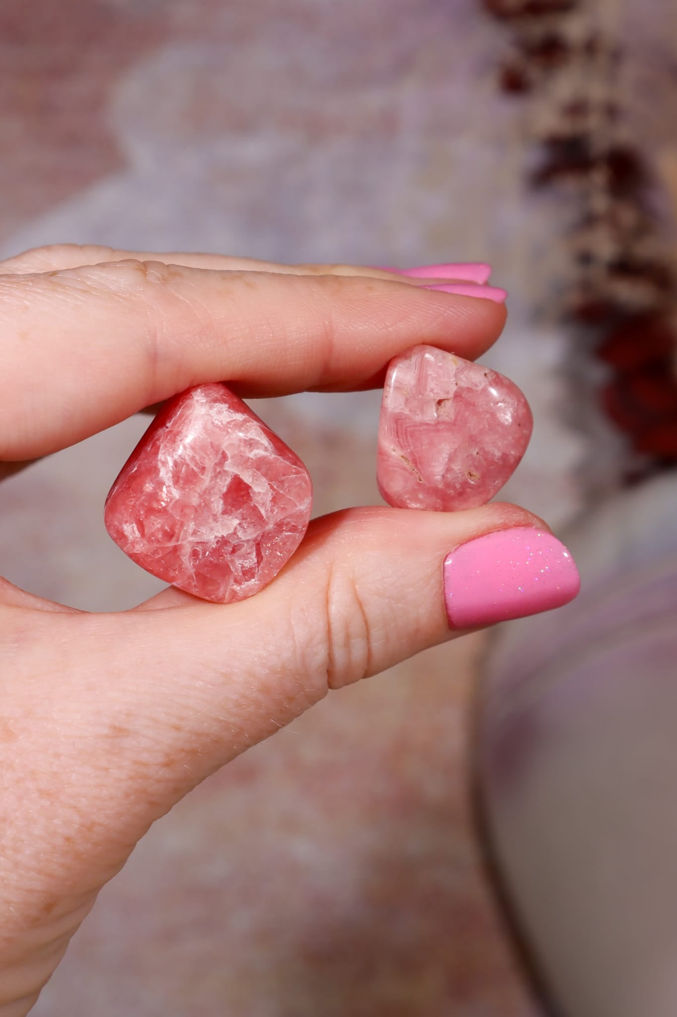 Rhodochrosite Tumblestones | 20-30mm | Argentina Tumblestones Tali & Loz Crystals