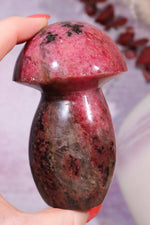 Rhodonite Mushroom Carving 8.5cm Mushrooms Tali & Loz