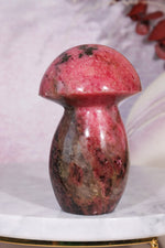 Rhodonite Mushroom Carving 8.5cm Mushrooms Tali & Loz