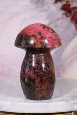 Rhodonite Mushroom Carving 8.5cm Mushrooms Tali & Loz
