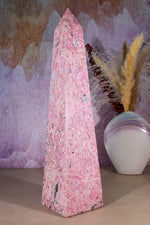 Rhodonite & Rhodochrosite Tower | XL Statement Piece | Peru Tower Tali & Loz Crystals