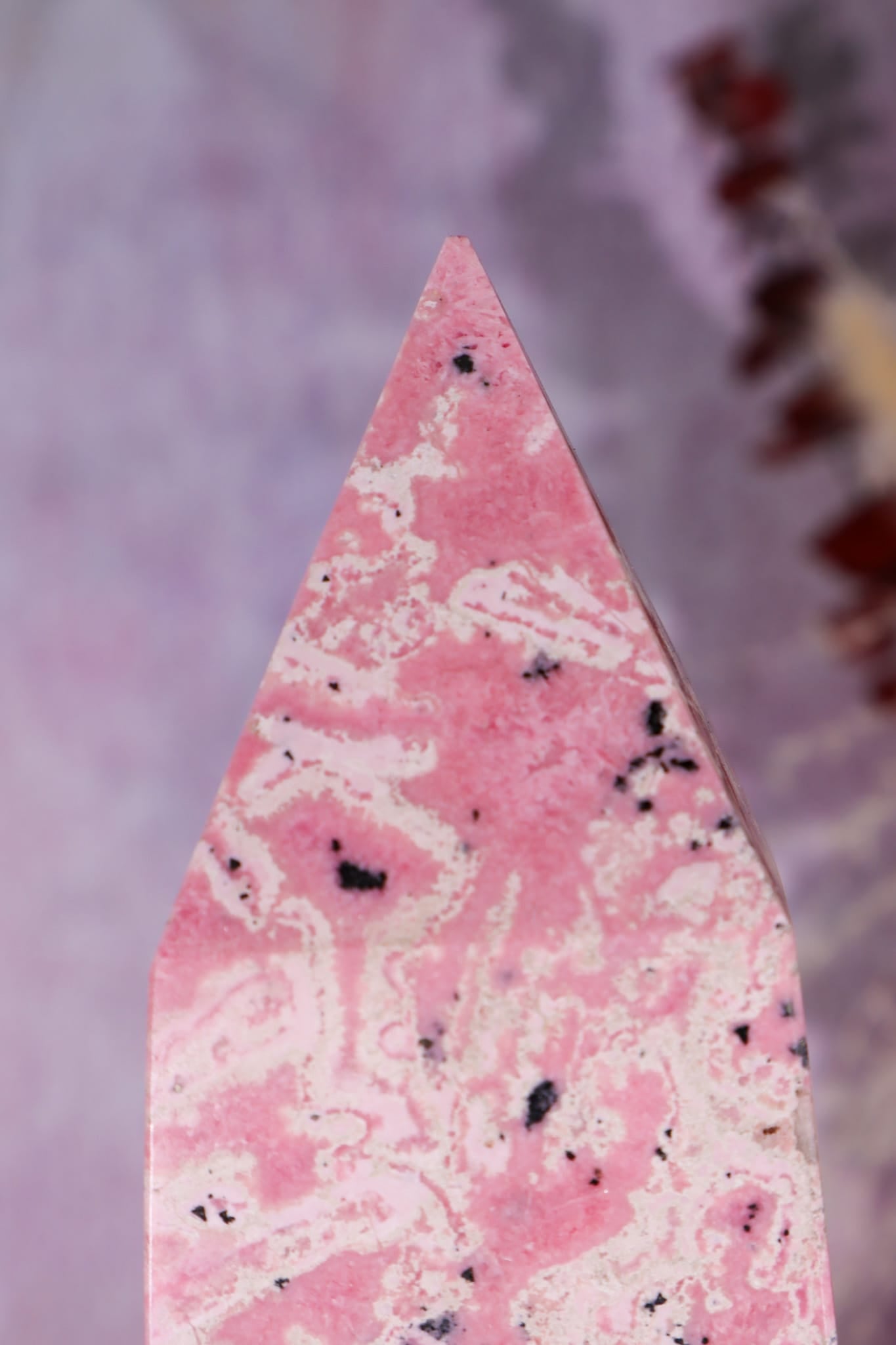 Rhodonite & Rhodochrosite Tower | XL Statement Piece | Peru Tower Tali & Loz Crystals