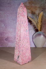 Rhodonite & Rhodochrosite Tower | XL Statement Piece | Peru Tower Tali & Loz Crystals