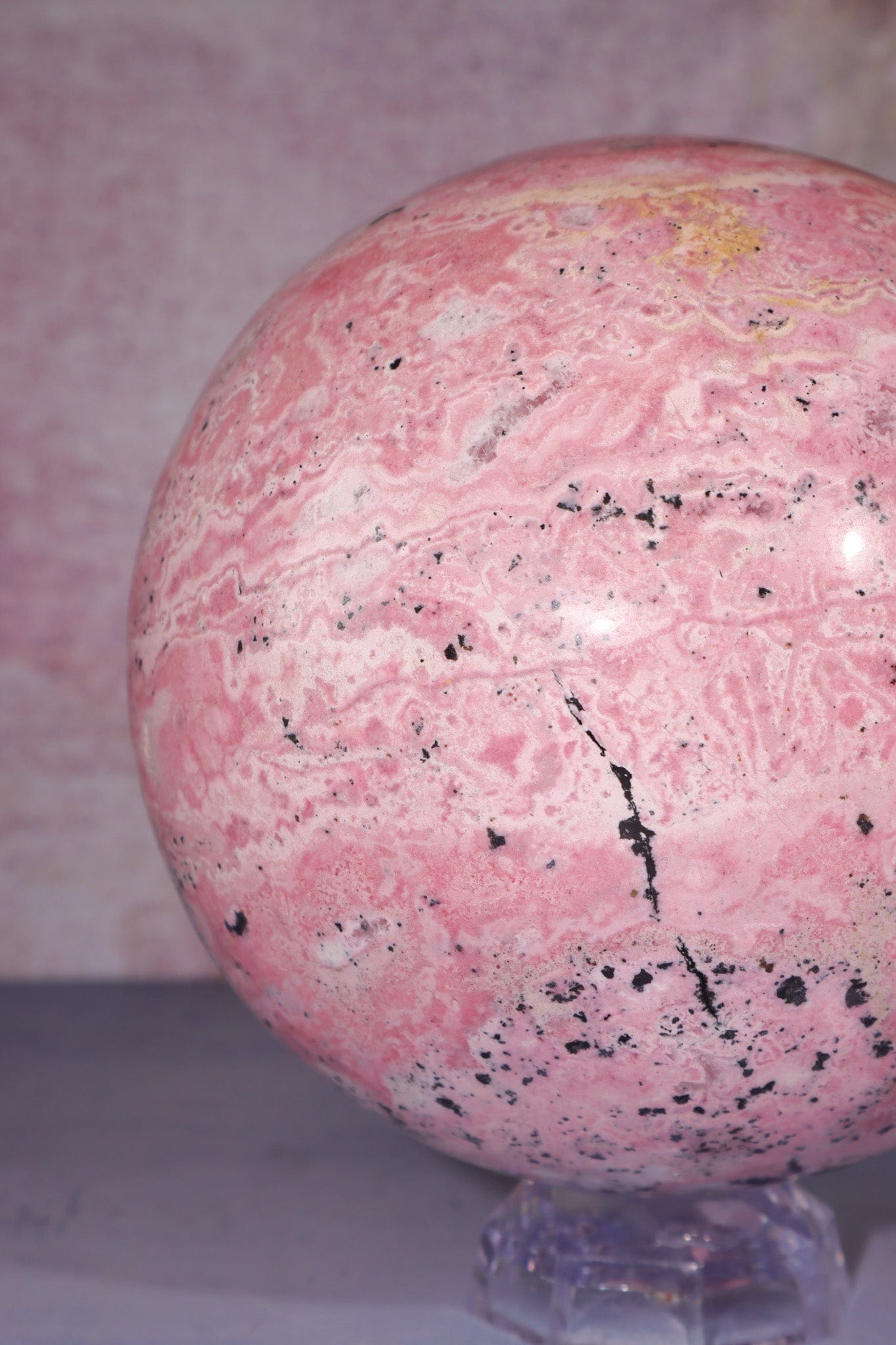 Rhodonite Statement Sphere 5.7KG Spheres Tali & Loz Crystals