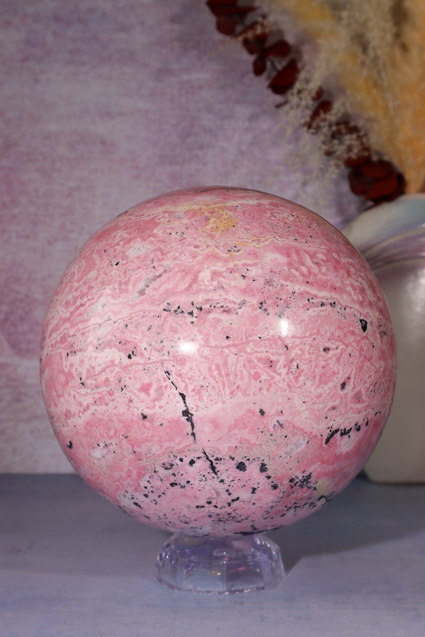 Rhodonite Statement Sphere 5.7KG Spheres Tali & Loz Crystals