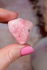 Rhodonite Tumbles | 28-36mm | Madagascar Tumblestones Tali & Loz Crystals