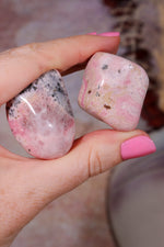 Rhodonite Tumbles | 28-36mm | Madagascar Tumblestones Tali & Loz Crystals