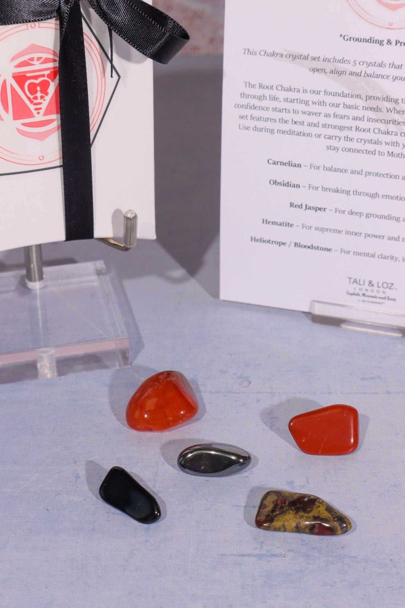 Root Chakra Crystal Kit Crystal Sets Tali & Loz Crystals