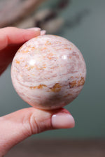 Rose Pink Calcite Sphere 50mm Spheres Tali & Loz Crystals