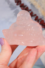 Rose Quartz Buddha Carving, Intuitively Chosen Carving Tali & Loz