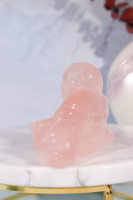 Rose Quartz Buddha Carving, Intuitively Chosen Carving Tali & Loz