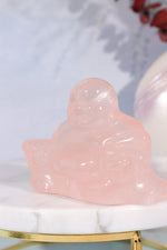 Rose Quartz Buddha Carving, Intuitively Chosen Carving Tali & Loz