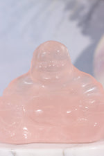 Rose Quartz Buddha Carving, Intuitively Chosen Carving Tali & Loz