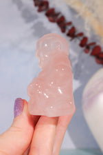 Rose Quartz Buddha Carving, Intuitively Chosen Carving Tali & Loz