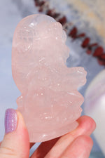 Rose Quartz Ganesh Carving, Sold as Seen Carving Tali & Loz