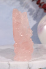 Rose Quartz Ganesh Carving, Sold as Seen Carving Tali & Loz