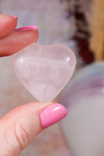 Rose Quartz Hearts | 2.5-3cm | Outlet | Brazil Hearts Tali & Loz Crystals