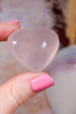 Rose Quartz Hearts | 2.5-3cm | Outlet | Brazil Hearts Tali & Loz Crystals