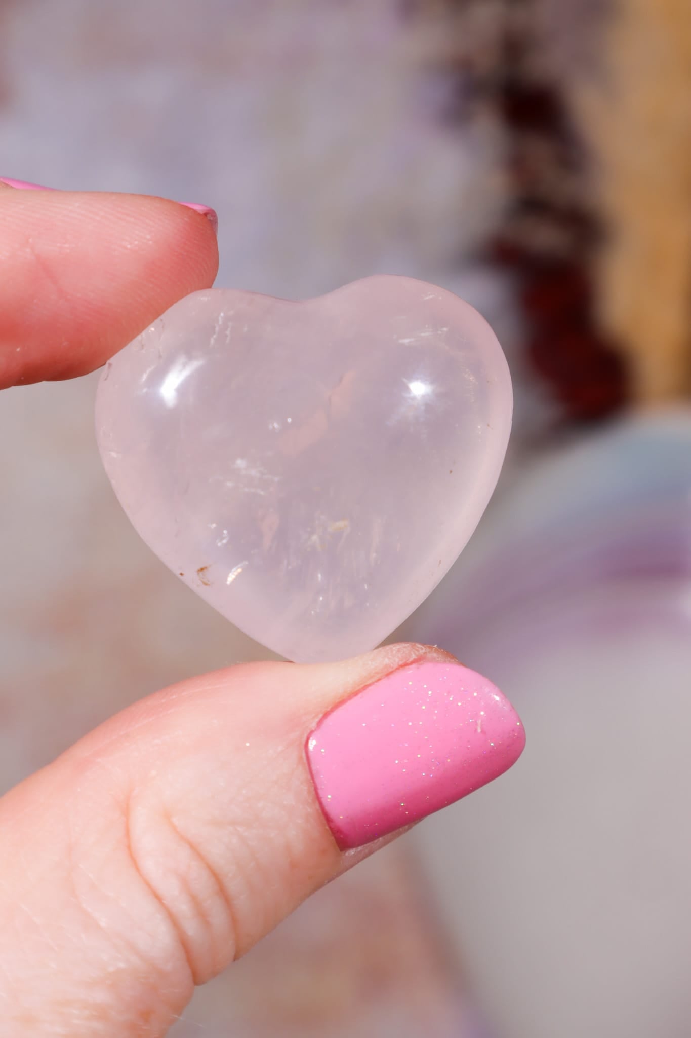 Rose Quartz Hearts | 2.5-3cm | Outlet | Brazil Hearts Tali & Loz Crystals