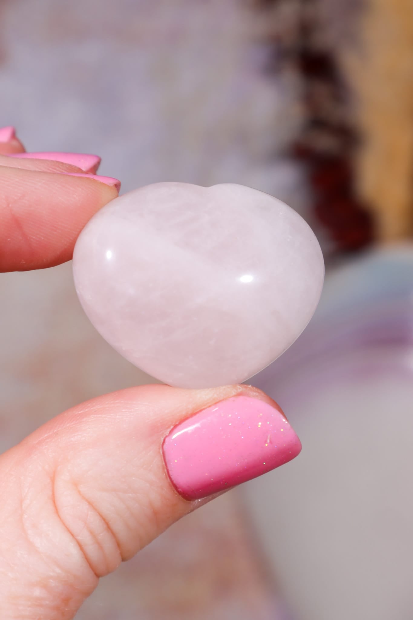 Rose Quartz Hearts | 2.5-3cm | Outlet | Brazil Hearts Tali & Loz Crystals