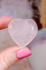 Rose Quartz Hearts | 2.5-3cm | Outlet | Brazil Hearts Tali & Loz Crystals