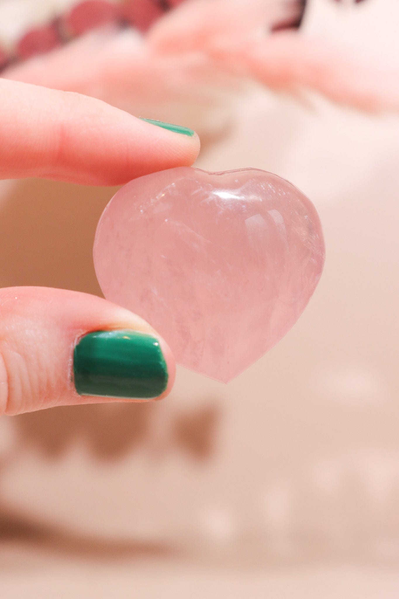Rose Quartz Hearts 2.5/3cm - Tali & Loz Crystals