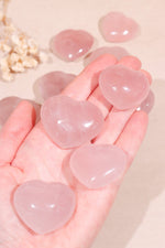 Rose Quartz Hearts 2.5/3cm - Tali & Loz Crystals