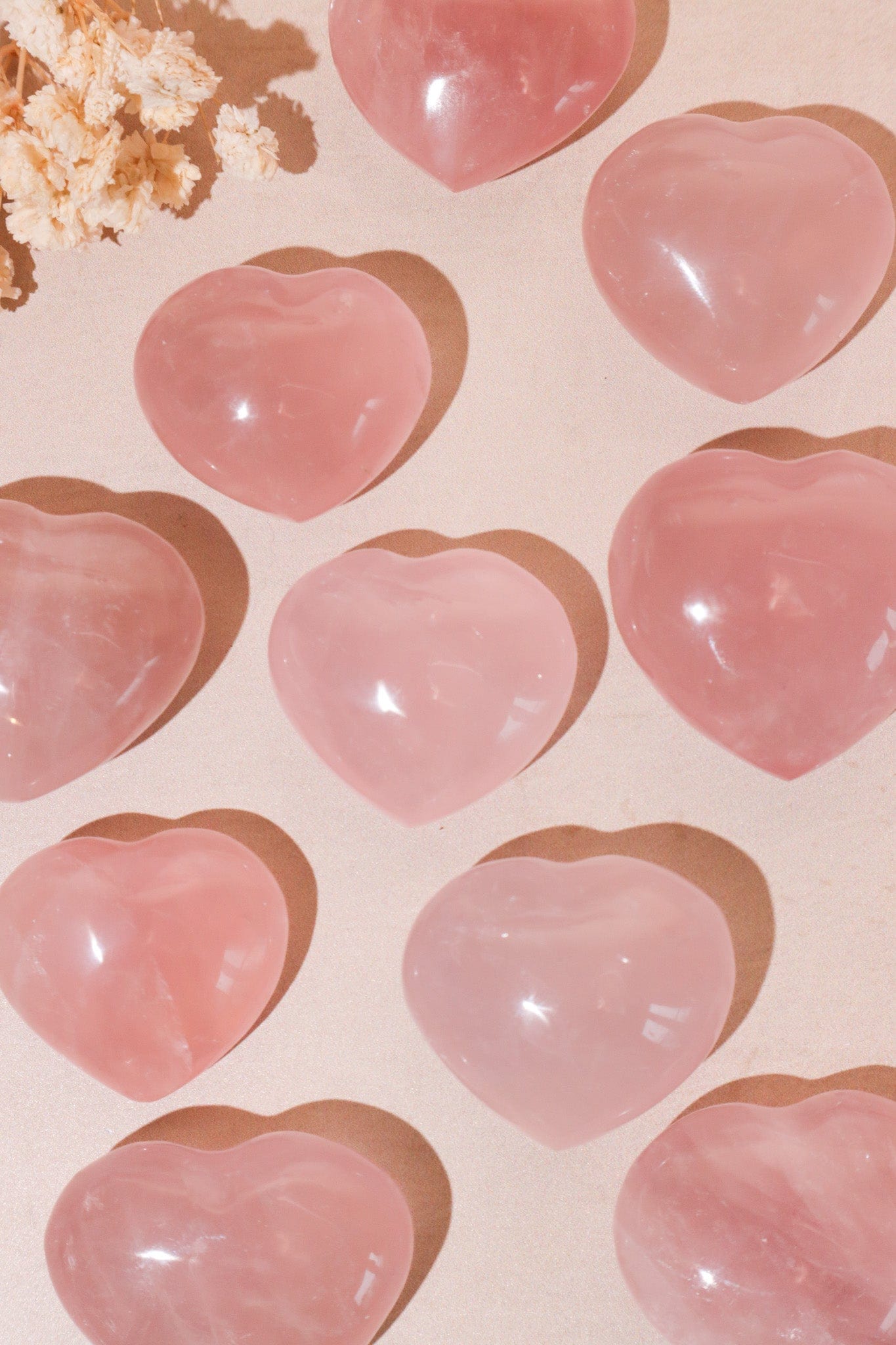 Rose Quartz Hearts 2.5/3cm - Tali & Loz Crystals