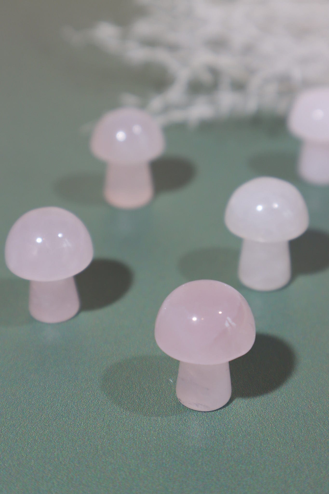Rose Quartz Mushrooms 20mm - Tali & Loz Crystals