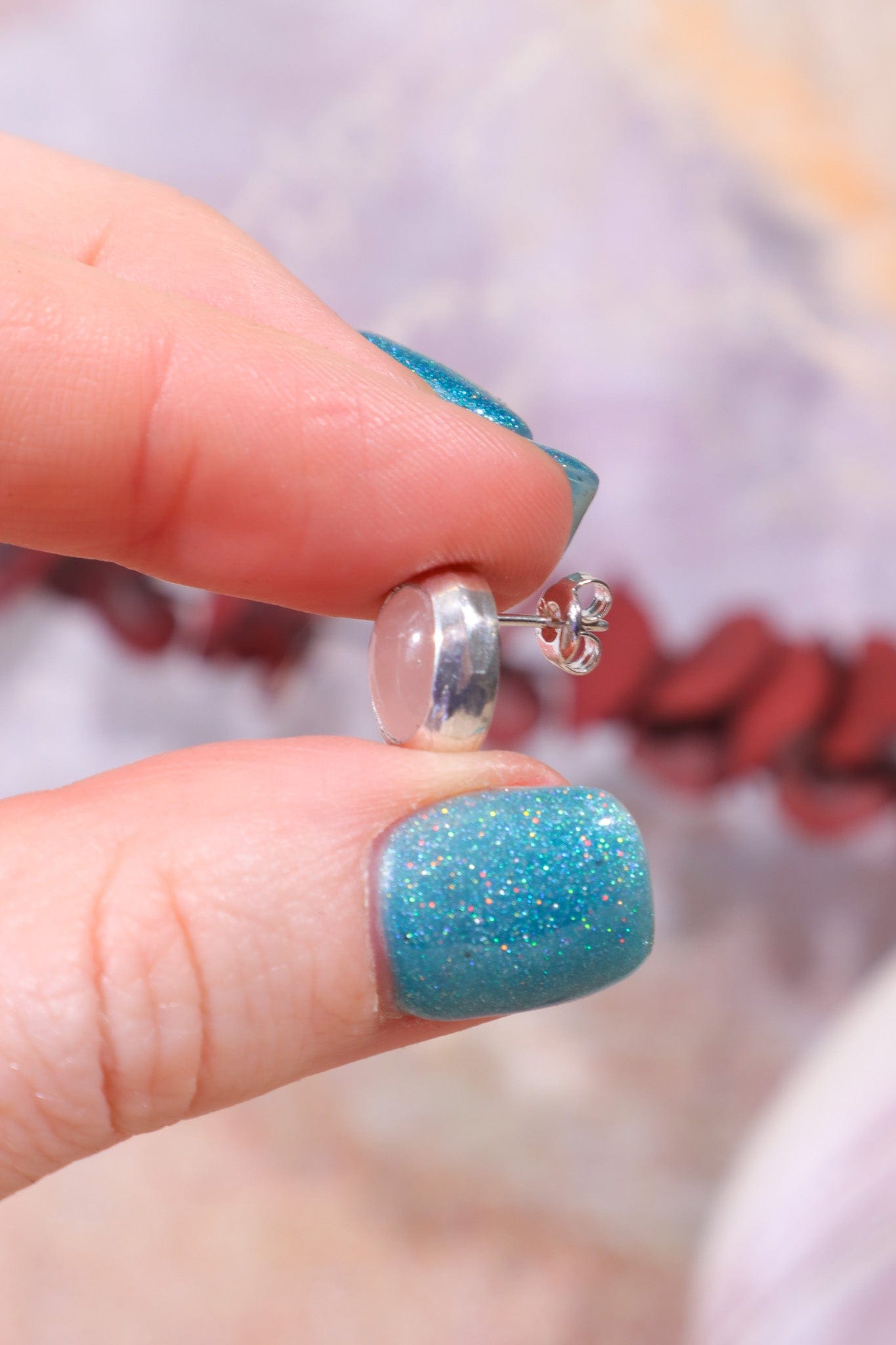 Rose Quartz Necklace With Earrings, Handmade In The UK Jewellery Tali & Loz Crystals