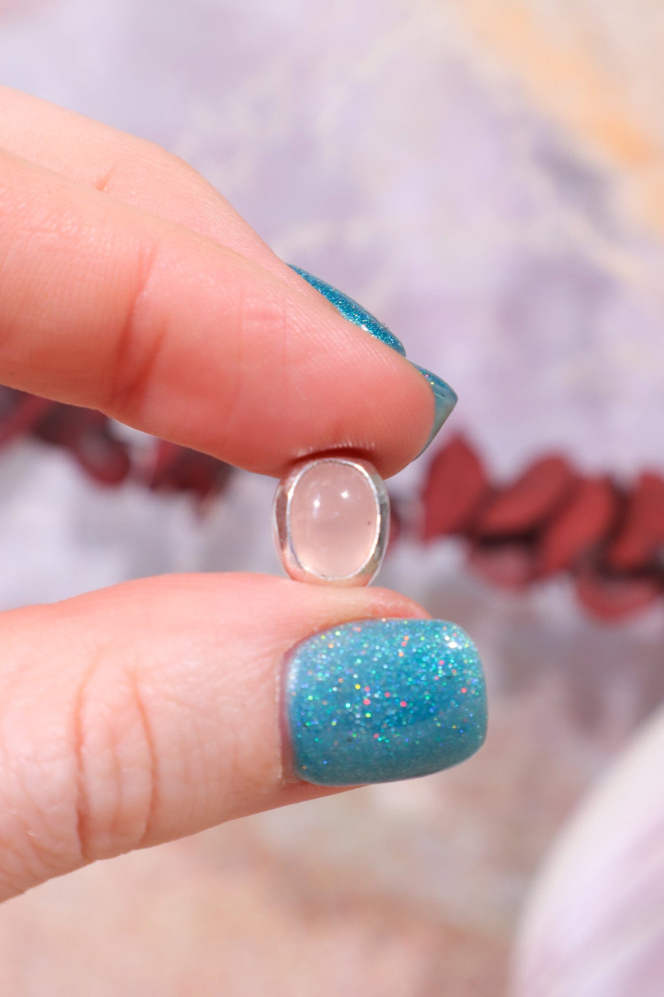 Rose Quartz Necklace With Earrings, Handmade In The UK Jewellery Tali & Loz Crystals