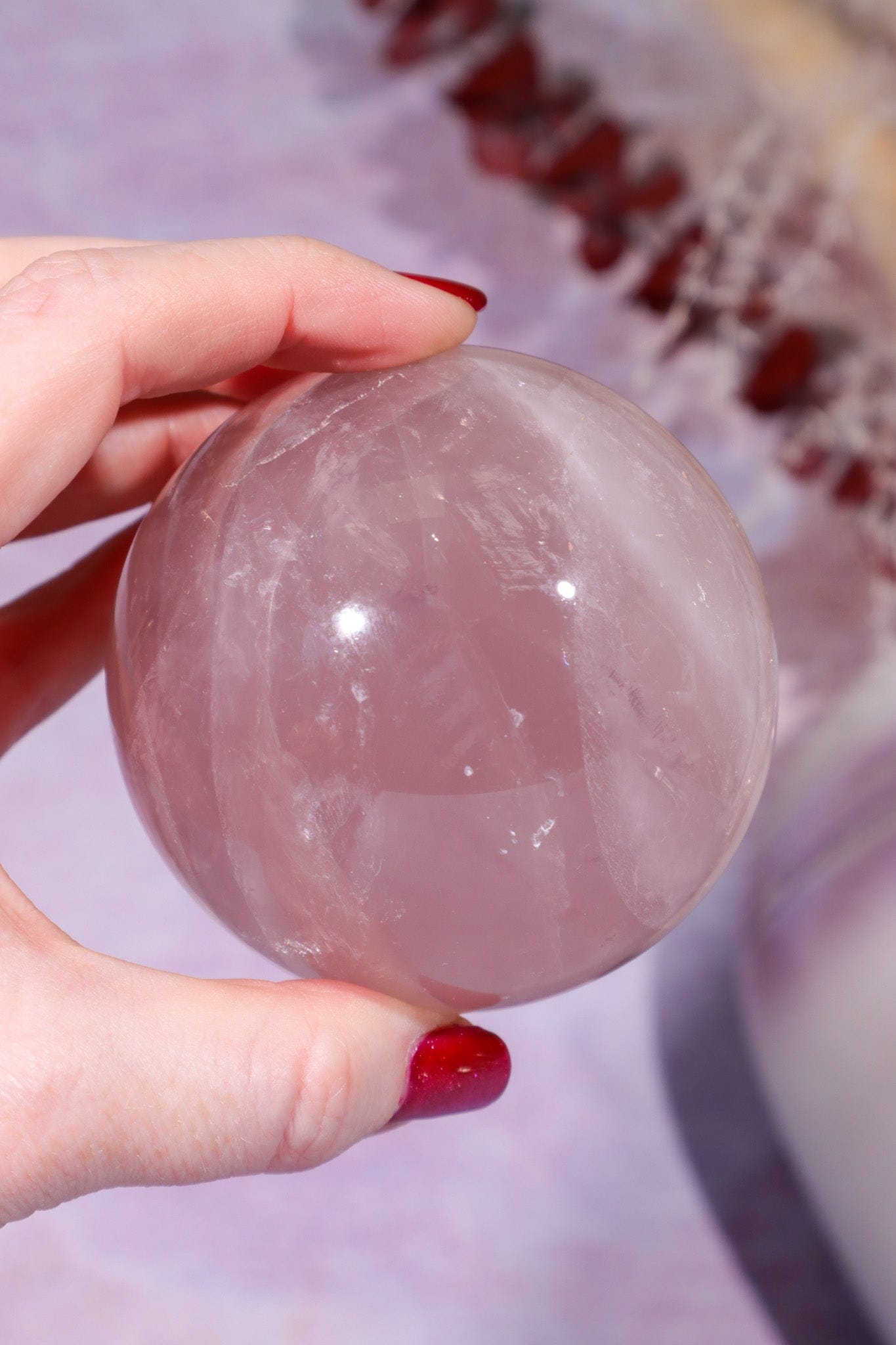 Rose Quartz Sphere 520g, 7.1cm Spheres Tali & Loz
