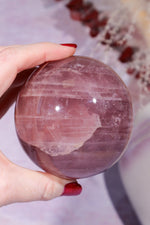 Rose Quartz Sphere 680g, 8cm Spheres Tali & Loz