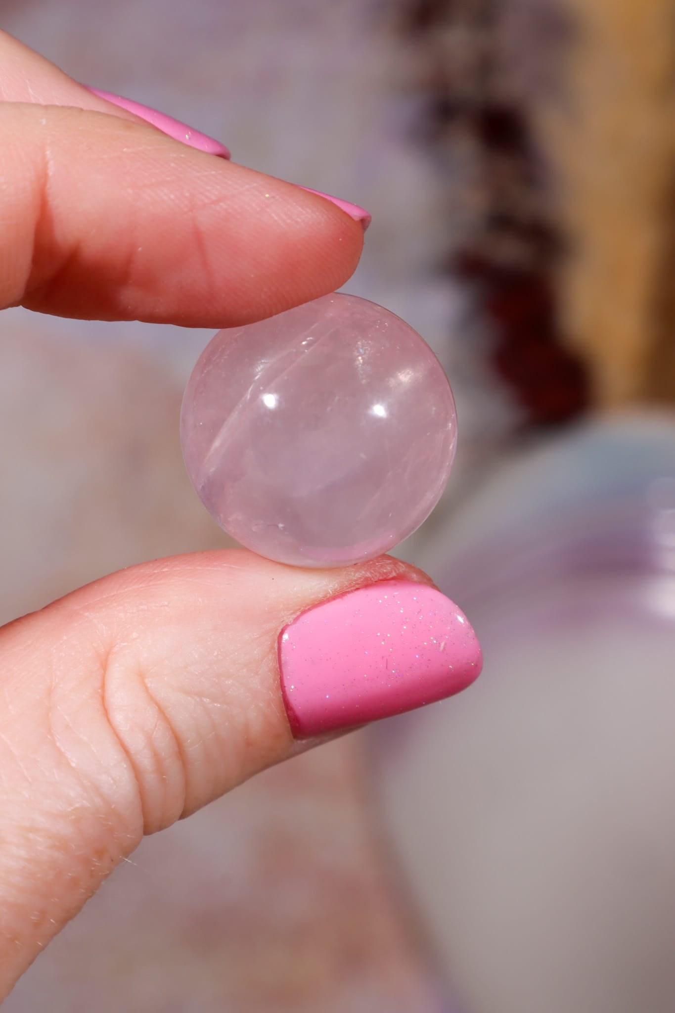 Rose Quartz Spheres | 20mm | Brazil Spheres Tali & Loz Crystals