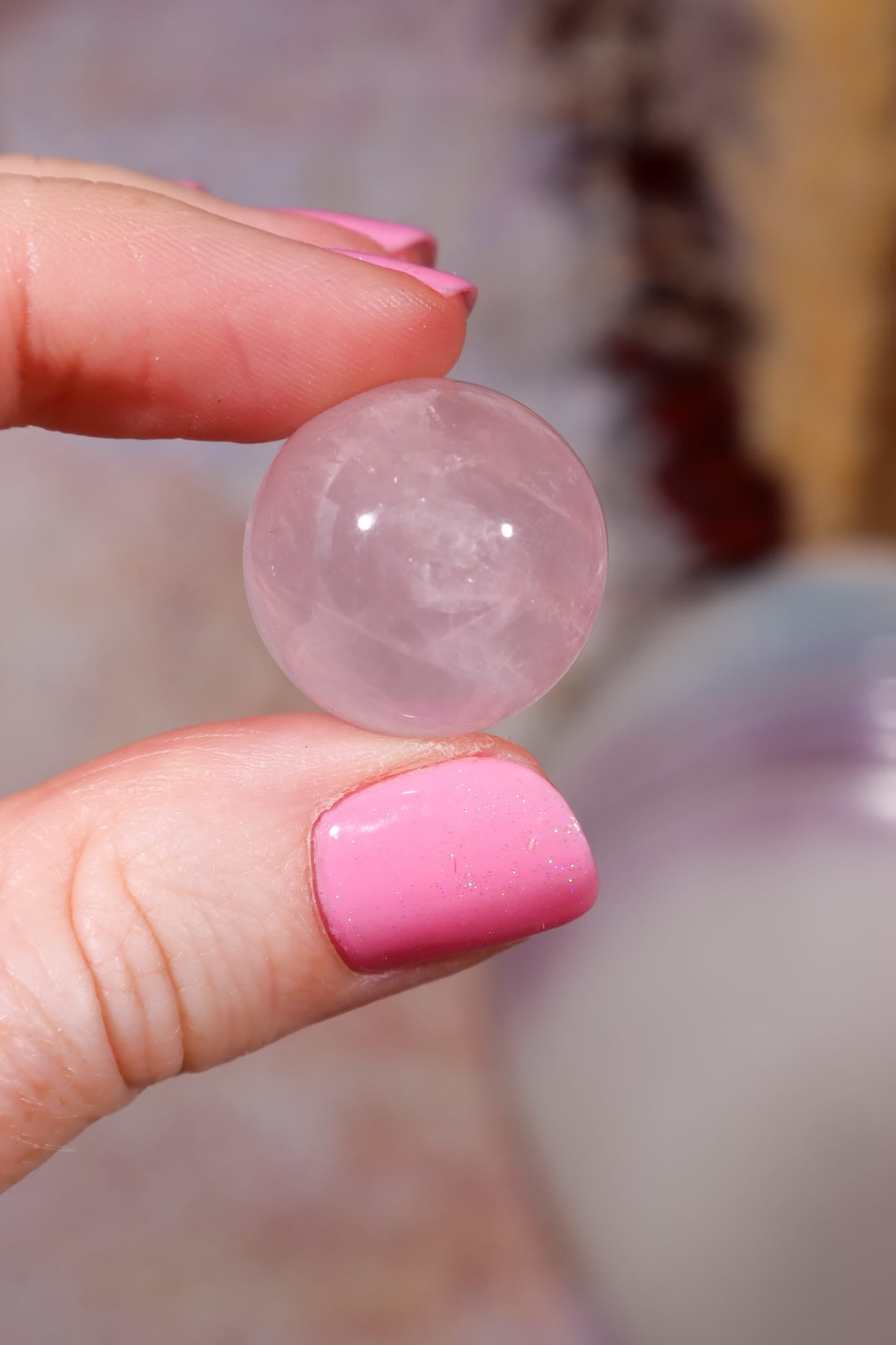 Rose Quartz Spheres | 20mm | Brazil Spheres Tali & Loz Crystals
