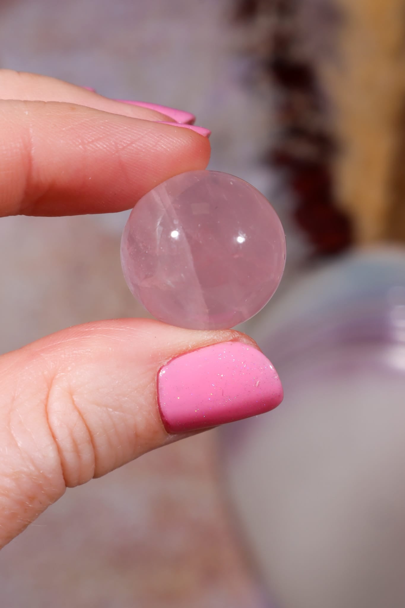 Rose Quartz Spheres | 20mm | Brazil Spheres Tali & Loz Crystals